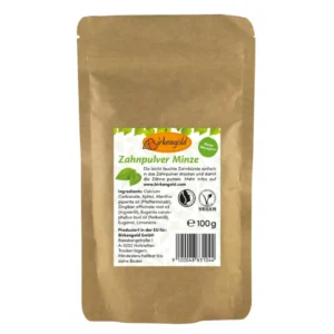 Pasta de dinti pudra cu menta 100g - refill Birkengold