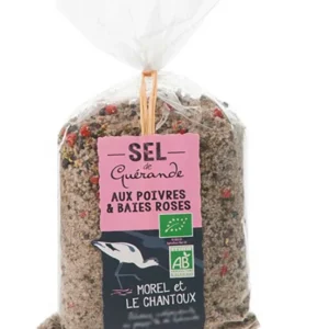 Sare de mare cu piper si boabe de piper roz bio 250g Morel et Le Chantoux