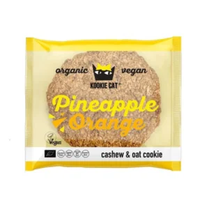 Cookie cu ananas si portocale bio 50g Kookie Cat