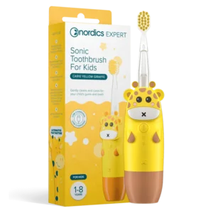 Periuta de dinti electrica pentru copii 1-8 ani - galbena Nordics