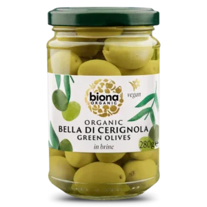 Masline verzi bella di cerignola in saramura bio 280g Biona