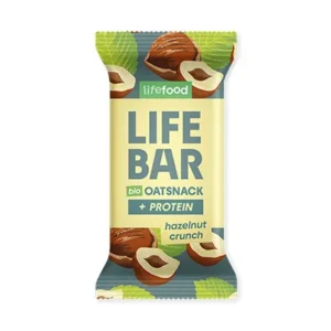 Baton proteic de ovaz cu alune de padure bio 40g Lifebar