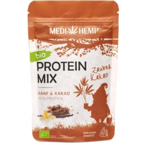 Mix proteic din canepa cu cacao bio (40% proteine) 200g Medihemp