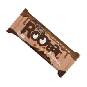 Baton cu migdale invelit in ciocolata bio 30g Roobar