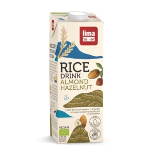 Bautura vegetala de orez cu migdale si alune de padure bio 1l Lima