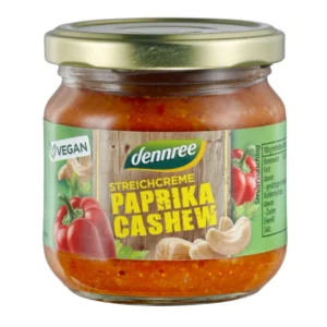 Crema tartinabila cu ardei rosu si caju bio 180g Dennree