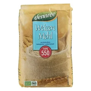Faina alba de grau tip 550 bio 1kg Dennree