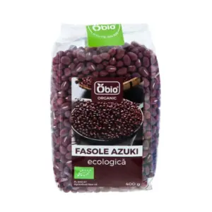Fasole azuki bio 400g Obio