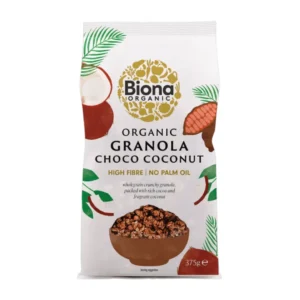 Granola cu ciocolata si cocos bio 375g Biona