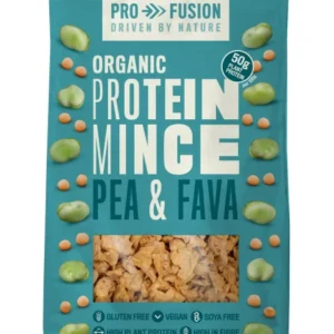 Proteina vegetala texturata din mazare si fava bucati mici bio 125g Profusion