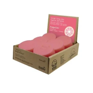 Scrub solid cu grapefruit ecologic 12 buc x 55g Biolu