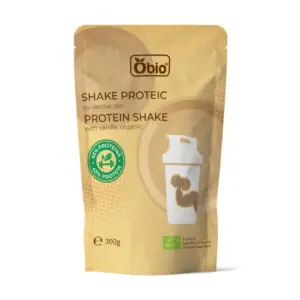 Shake proteic cu vanilie bio 300g Obio