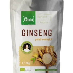 Ginseng panax pudra bio 60g Obio