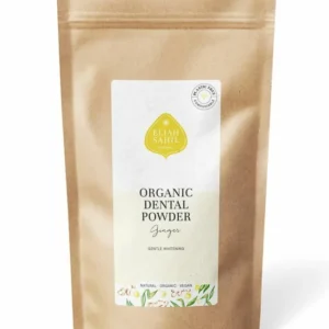 Pudra cu ghimbir pentru curatarea si albirea dintilor ecologic 200g - refill Eliah Sahil