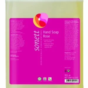 Sapun lichid pentru maini cu trandafir ecologic 10l Sonett