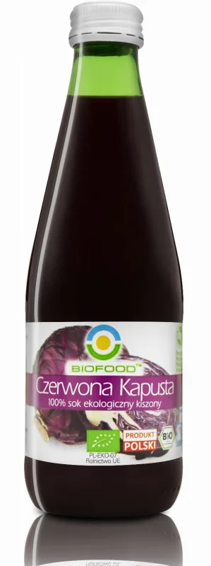 Suc de varza rosie lactofermentata bio 300ml Biofood